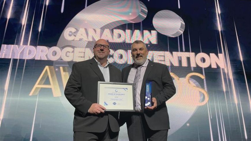 Le Coradia iLint d&rsquo;Alstom, le premier train à hydrogène en service en Amérique, remporte le Hydrogen Mobility Award, remis par la Convention canadienne de l’hydrogène 2024