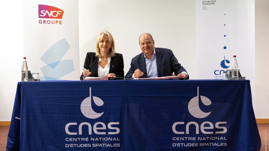 Signature d’un accord entre le CNES et le groupe SNCF pour l’utilisation du spatial dans la gestion des infrastructures et des services ferroviaires