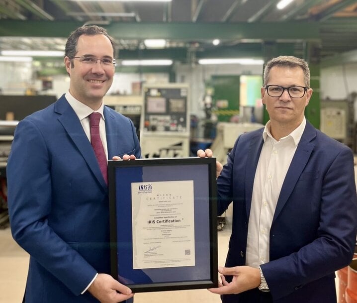 Maghispan obtient la certification internationale IRIS pour la production de contacts électriques ferroviaires