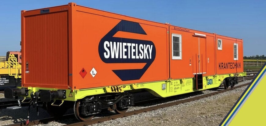 Remise des nouveaux wagons Sgns à Swietelsky