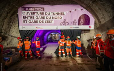 Ouverture du tunnel entre la Gare du Nord et la Gare de l’Est
