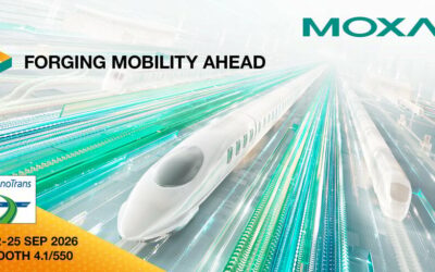 Moxa présente des solutions durables, sécurisées et dotées d’IA pour les réseaux ferroviaires modernes
